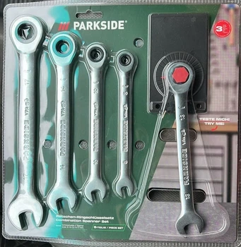 Набір ключів комбінованих Parkside з тріскачкою та перемикачем 8 - 17 мм
