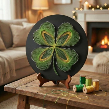 Набір для творчості String Art CreateMe "Конюшина" Ø 30 см