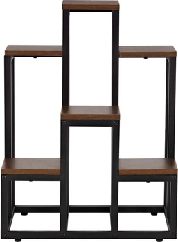 Підставка для квітів Springos металева 6 рівнів 67.5 см Темно-коричнева GA0220 (5908455307031)