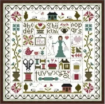 Набір для вишивання за нанесеною на канву схемою My Home. AIDA 14CT printed 28*28 см