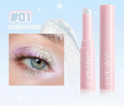 Тіні для повік із шимером HANDAIYAN Jelly Glitter Stick, гелеві тіні для повік з блиском