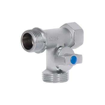 Кран приладовий триходовий 1/2"х3/4"х1/2" кульовий Thermo Alliance Standart ЗЗВ SD186W152015
