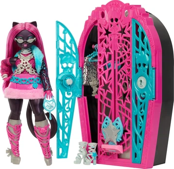 Кукла Монстер Хай Кэтти Нуар Тайны монстров Monster High Catty Noir with Dress-Up Closet