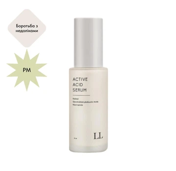 Активная сыворотка для видимой коррекции акне с ретинолом и 3 видами кислот ACTIVE ACID SERUM Love&Loss 50 мл