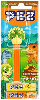Диспенсер с конфетами Pez Jurassic World Triceratops 17г