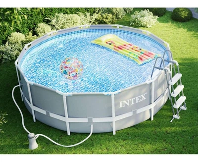 Бассейн каркасный Intex 26716 с стремянкой и насосом-фильтром 8503 л 366x99 см (i7-96758)