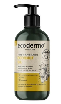 Шампунь Ecoderma для сухих или ослабленных волос с кокосовым маслом и маслом ши Coconut Oil 500 мл