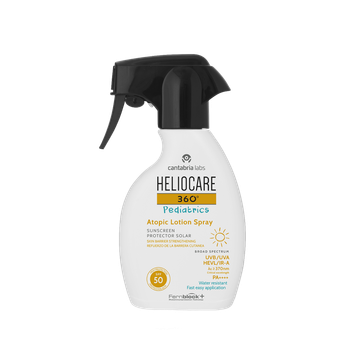 Детский солнцезащитный спрей CANTABRIA LABS для атопической кожи SPF 50 HELIOCARE 360º Pediatrics ATOPIC LOTION Spray 250 мл