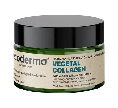 Маска Ecoderma для ослабленных волос с растительным коллагеном и биотином Vegetal Collagen 250 мл