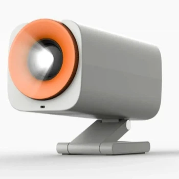 Компактний 3D проектор Full HD з Android Wi-Fi Bluetooth потужністю 1 5 Вт USB рожевий мультимедійний проектор для дому