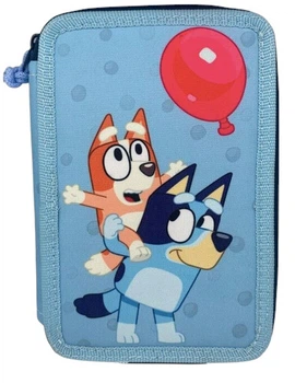 Piórnik dwukomorowy Kids Euroswan Bluey z wyposażeniem 048208516 (8435507891349)