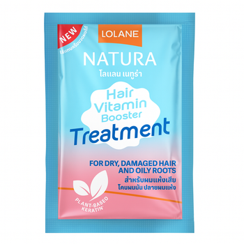 Экспресс-маска для волос Lolane Vitamin Booster для сухих волос и жирной кожи головы, 25 г