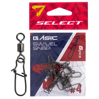 Вертлюжок с застежкой Select Basic Swivel Snap #4 (8 шт/уп)