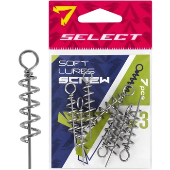 Штопор для силикона Select Soft Lures Screw #3 38mm (7 шт/уп)