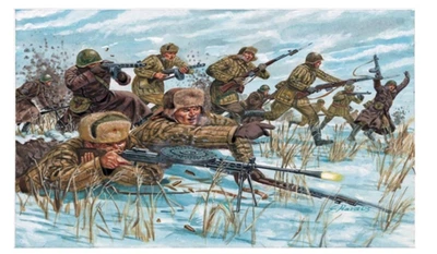 Збірна модель Italeri 1:72 піхотні підрозділи ХХ століття у зимовому спорядженні 6069