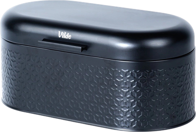 Хлібниця Vilde сталева чорна 34 x 20 x 15 см (5904316472931)