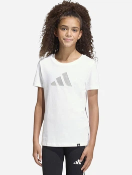 Підліткова футболка для дівчинки Adidas Everyday Glam KE3897 140 см White (4068814063709)