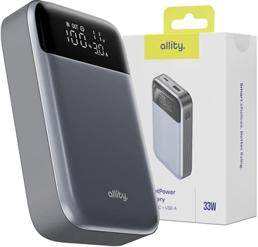 УМБ Allity GSM187744 10000 mAh 33W Gray (GSM187744)