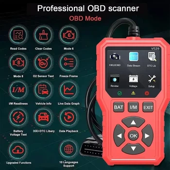 Диагностический автосканер OBD2 Foxsur V529