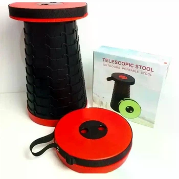 Складаний стілець Telescopic Stool компактний телескопічний стілець для походів та риболовлі