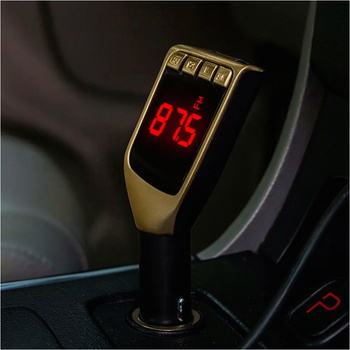 FM трансмиттер H15BT с пультом 2 USB разъема Bluetooth 30 черный золотой для автомобиля