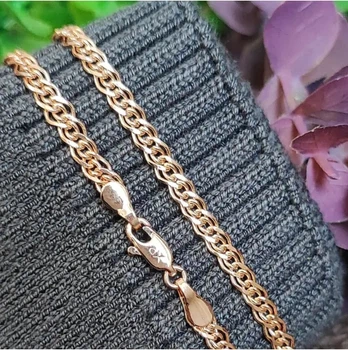 Цепочка Xuping Jewelry 3.5мм 50см медицинское золото позолота 18К нонна ц572