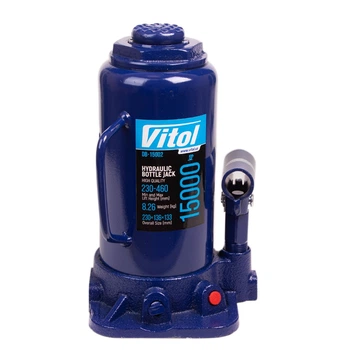 Домкрат гидравлический бутылочный Vitol 15 т 230-460 мм 9 кг (T91504 ДБ-15002)
