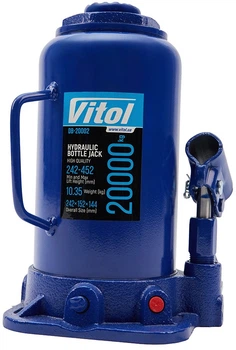 Домкрат гидравлический бутылочный Vitol 20 т 242-452 мм 11 кг (T92004)
