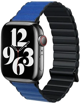 Ремінець Beline Magnetic Pro для Apple Watch Series 1/2/3/4/5/6/7/8/SE/SE2/Ultra 42-49 мм Black/Blue (5905359818731)