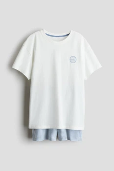 Шорти H&M 1274555 146-152см синій смужки