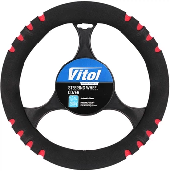 Чехол руля Vitol F 14023- F16 RD черно-красный (F 14023- F16 RD)