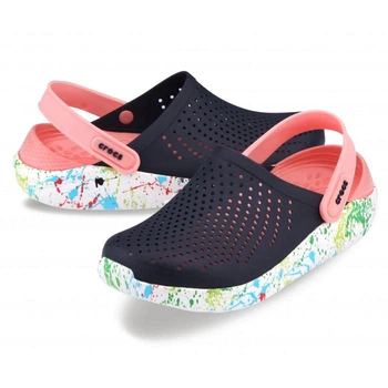 Кроксы сабо Crocs LiteRide Clog Navy/Melon printed 39 (EU 39-40)
