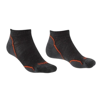 Носки Bridgedale Hike UL T2 Merino Performance Low Anthracite/Orange L (1053-710259.265.L)
