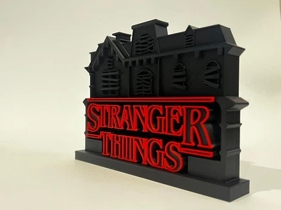 Декоративна 3D-фігура Дивні Дива «Stranger Things: Creel House» чорна