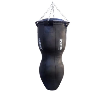 Мешок боксерский Sportko МСК-110 Силуэт кожа h-110см ᴓ-45см вес 50кг с цепями черный