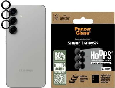 Захисне скло Panzer Glass Hoops Lens Protector для Samsung Galaxy S25 Black (PGRHOBLG38388)