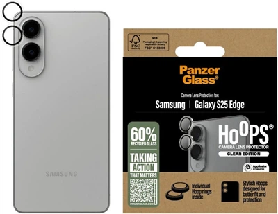 Захисне скло Panzer Glass Hoops Lens Protector для Samsung Galaxy S25 Edge Transparent (PG56318)