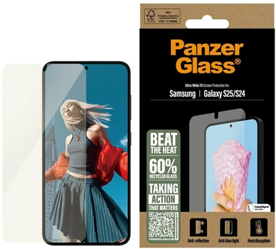 Захисна плівка Panzer Glass All-in-One Ultra-Wide Fit для Samsung Galaxy S25/S24 Transparent (PGRUWFAG38388)