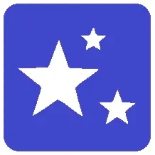 Трафарет для тату 5 см на 5 см Звезды