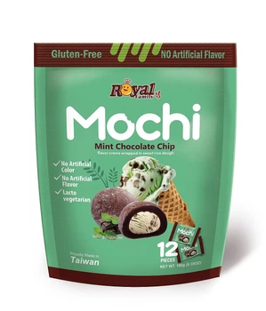 Моти пирожные Royal Family Mochi Mint Chocolate Chip Мятно-шоколадные 180г
