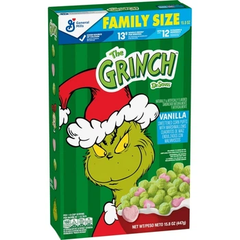 Сухой завтрак General Mills The Grinch Vanilla Cereal по маршмэллоу 447г