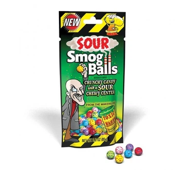 Кислі цукерки Toxic Waste Sour Smog Balls 85г