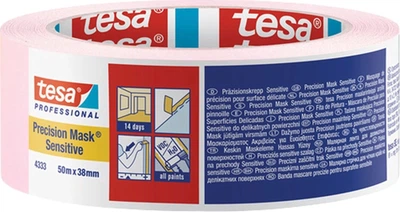 Taśma malarska TESA PV1 Precision Mask Sensitive 50 m x 38 mm Różowa (04333-00020-03)