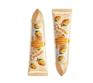 Крем для рук в виде мороженого Sadoer Fruit Ice Cream Hand Cream Апельсин