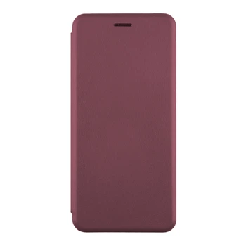 Кожаный чехол-книжка 360 Hard для Xiaomi Redmi Note 13 Pro+ 5G Bordo