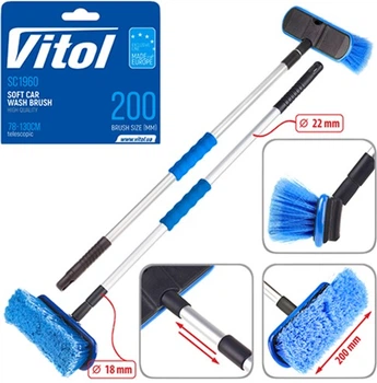 Щетка Vitol для мытья автомобилей телескопическая, длина 78-130 см (SC1960)