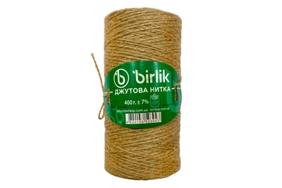 Нитка джутова Birlik- 400г x 400м (ДН-400)