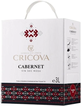 Вино Cricova Cabernet-Sauvignon червоне сухе 3 л 12.5% (4840013004550)