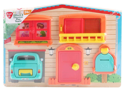 Дерев’яна ігрова дошка Playgo Будиночок (4892401404138)