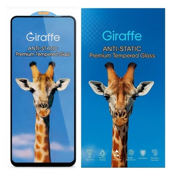 Захисне скло Giraffe для Motorola G56, ESD антистатичне, 9H, Full Glue, з чорною рамкою